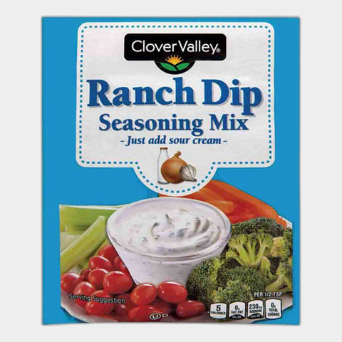 6 Packets Clover Valley Ranch Dip Seasoning Mix, 1 oz