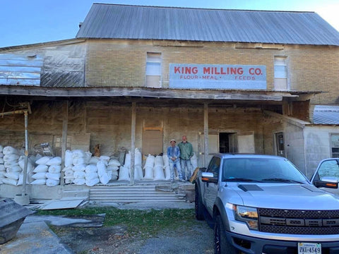 2 Bags of King Roller Mills Cherokee Self Rising White Corn Meal, 2 lb