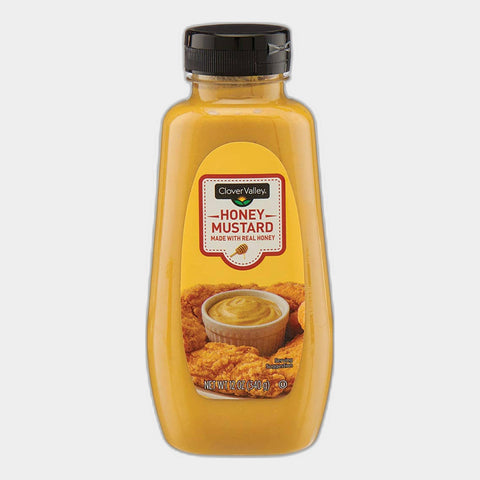 4 Bottles Clover Valley Honey Mustard, 12 oz