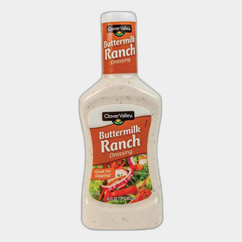 4 Bottles Clover Valley Buttermilk Ranch, 16 fl oz