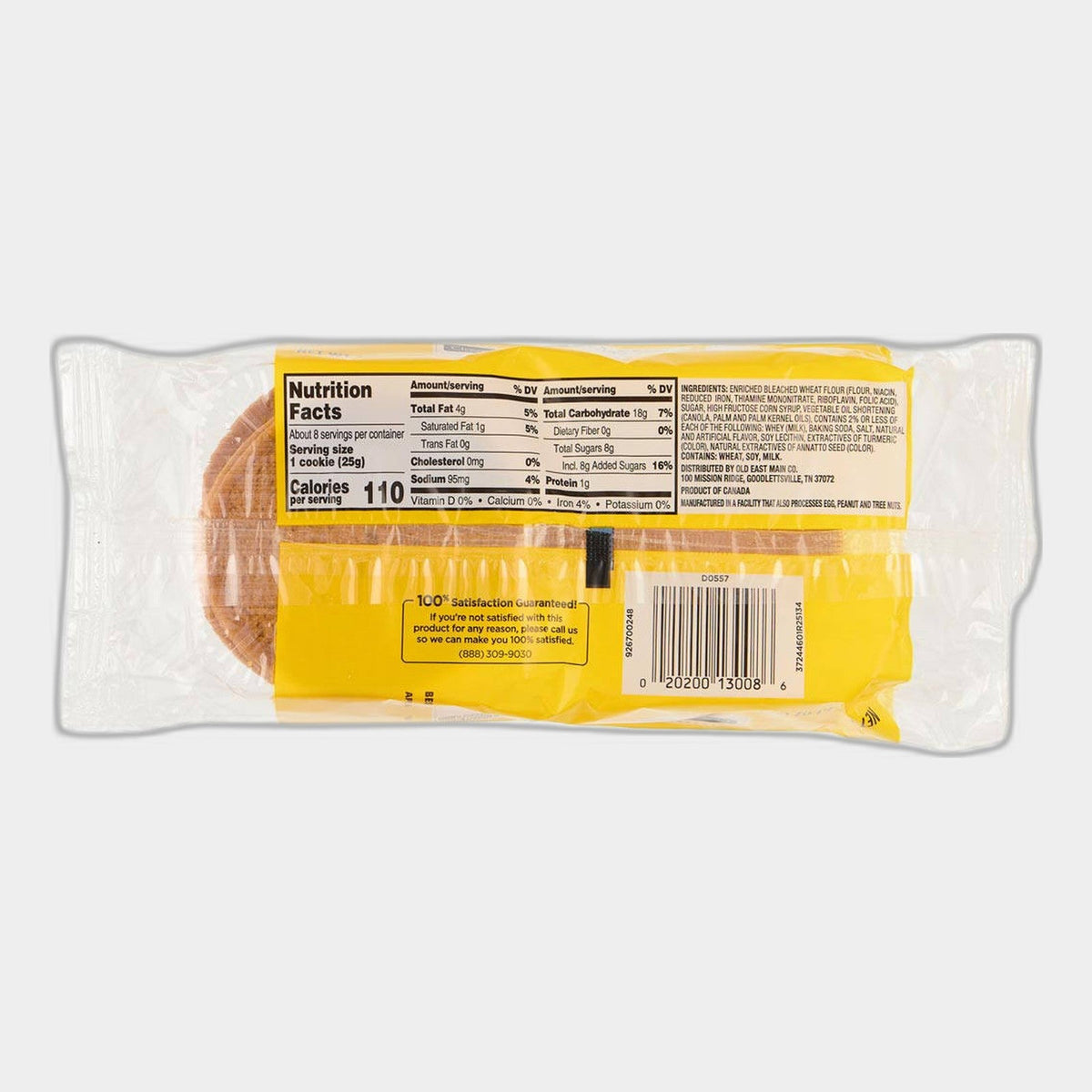 Clover Valley Lemon Soft Baked Cookies, 7.1 oz, 8 ct