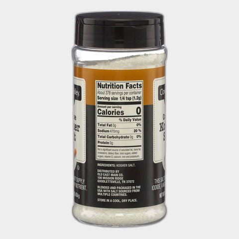 2 Containers Clover Valley Coarse Kosher Salt, 16 oz