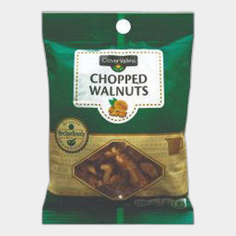 2 Bags Clover Valley Chopped Walnut Pieces, 2 oz