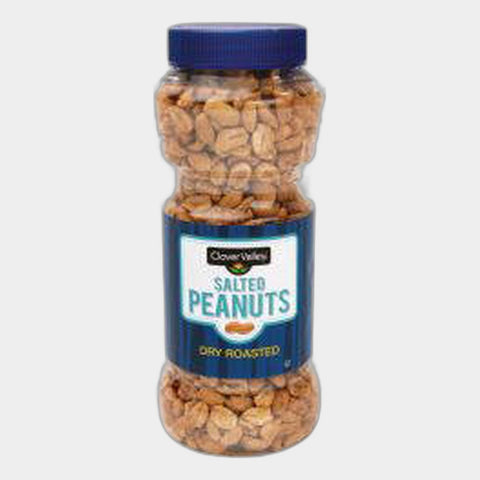 Clover Valley Dry Roasted Salted Peanuts, 16 oz
