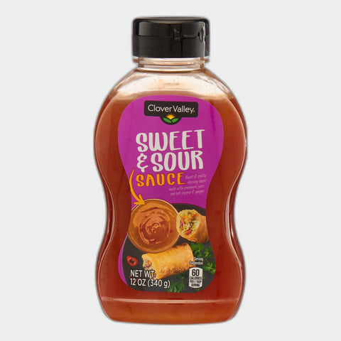 4 Bottles Clover Valley Sweet & Sour Sauce, 13 oz
