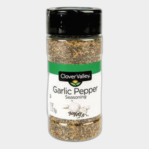 2 Jars Clover Valley Garlic Pepper, 2.5 oz