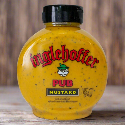 2 Bottles Inglehoffer Classic Pub Mustard 10.25 oz Bottle pretzel brats