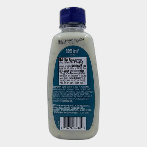 4 Bottles Clover Valley Tartar Sauce, 11 oz