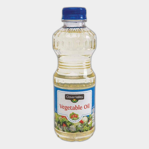 2 Bottles Clover Valley Vegetable Oil, 16 oz