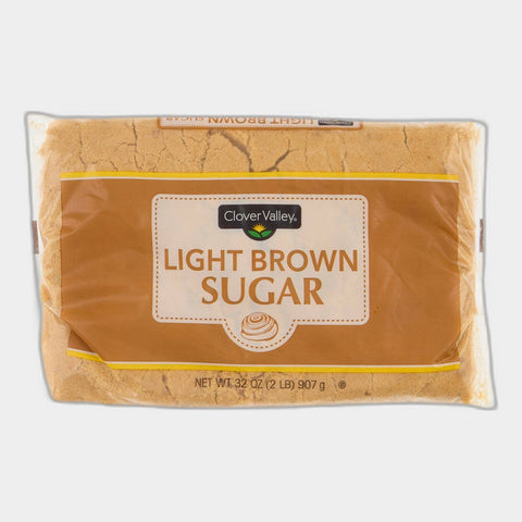 2 Bags Clover Valley Light Brown Sugar, 2 lb