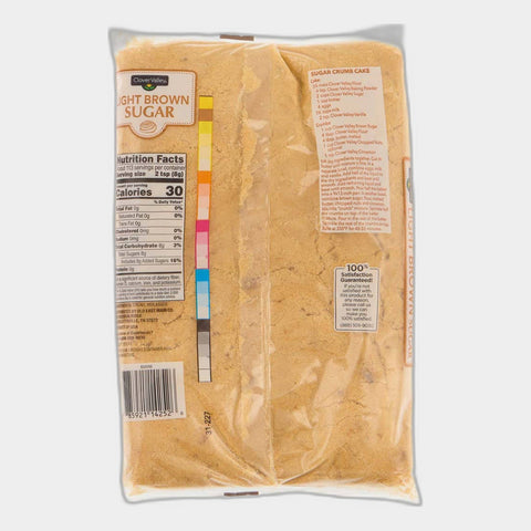 2 Bags Clover Valley Light Brown Sugar, 2 lb
