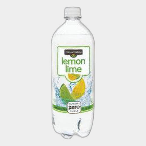 Clover Valley Lemon Lime Sparkling Water, 1 liter