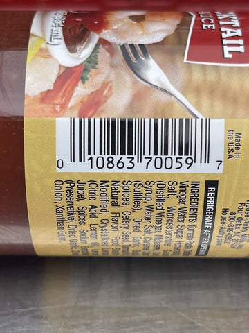 House Autry Cocktail Sauce 105 Oz shrimp clams oysters crab cakes fish burgers