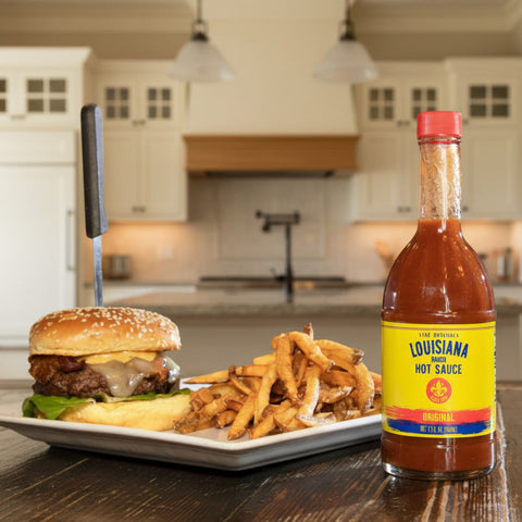 2 BOTTLES Louisiana Brand The Perfect Hot Sauce BIG 32 oz Bottle