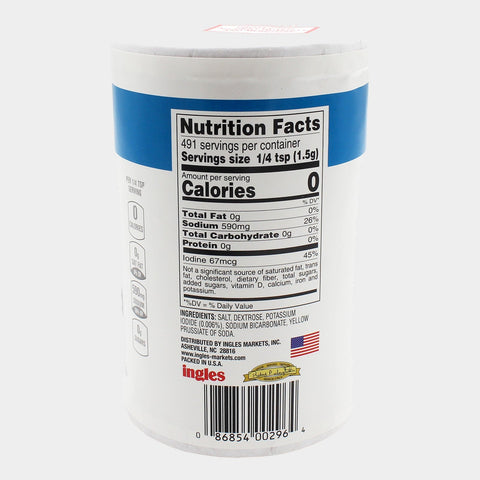 2 Containers Laura Lynn Iodized Salt, 26 oz
