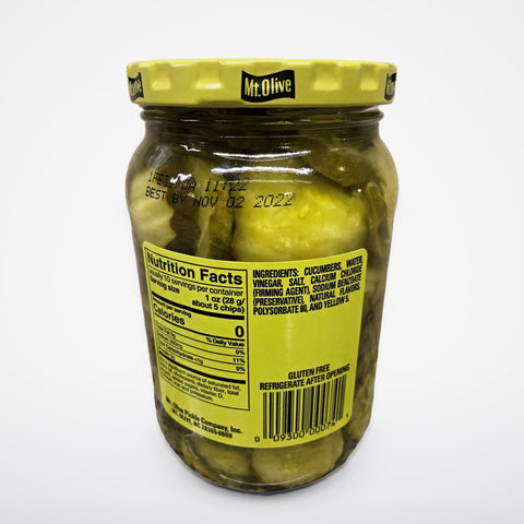 Mount Olive Kosher Hamburger Dill Chip Pickles, 16 oz