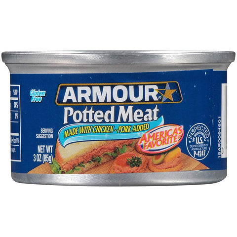 Armour Star Potted Meat 3 oz Can Sandwich Meat Spread