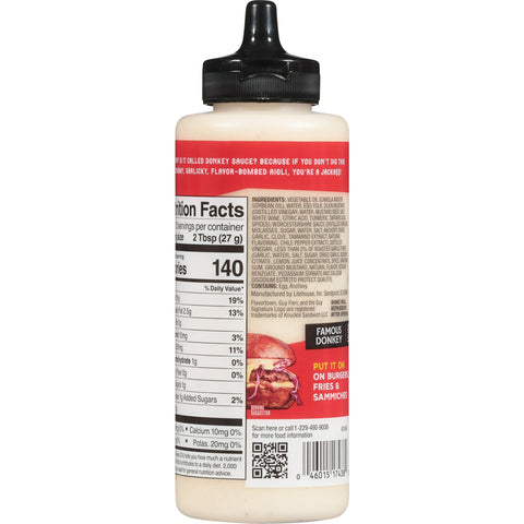 3 BOTTLES Guy Fieri's Flavortown Famous Donkey Sauce 12 oz Burger Pizza