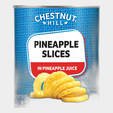 4 Cans Chestnut Hill Pineapple Slices, 20 oz