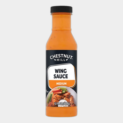 4 Bottles Chestnut Hill Wing Sauce Medium, 12 fl oz
