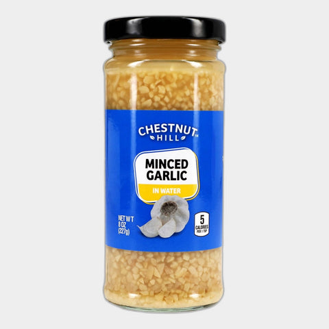 2 Jars Chestnut Hill Minced Garlic in Water, 8 oz