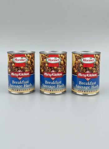 3 CANS Hormel Mary Kitchen Homestyle Breakfast Sausage Hash 14 oz Can