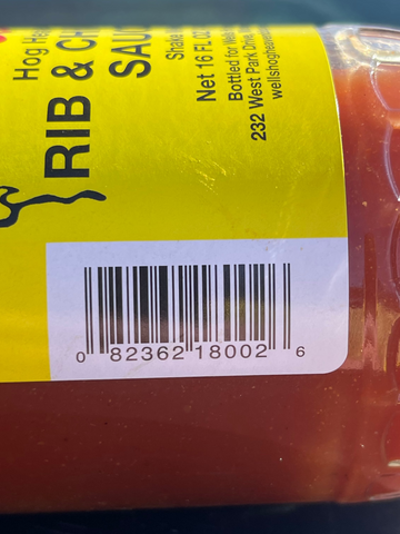 2 Bottles of Wells All Purpose Rib & Chicken Sauce, 18 oz