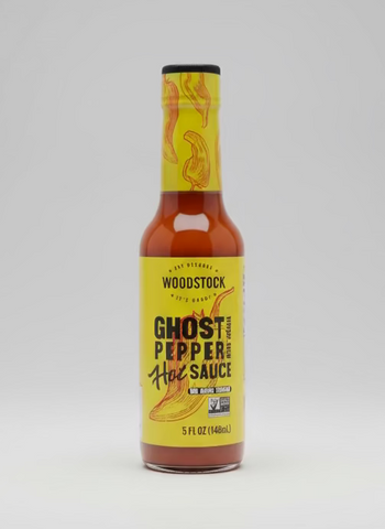 Woodstock Ghost Pepper Extreme Hot Sauce 5 Oz Naga jolokia chili