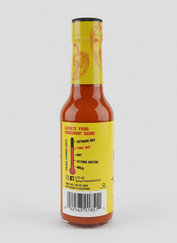 Woodstock Ghost Pepper Extreme Hot Sauce 5 Oz Naga jolokia chili