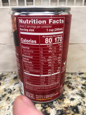 4 Cans of Campbell's Chunky Hearty Chicken with Vegetables Soup, 18.6 oz
