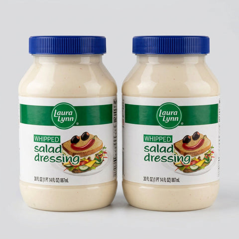 2 Jars of Laura Lynn Whipped Salad Dressing, 30 oz