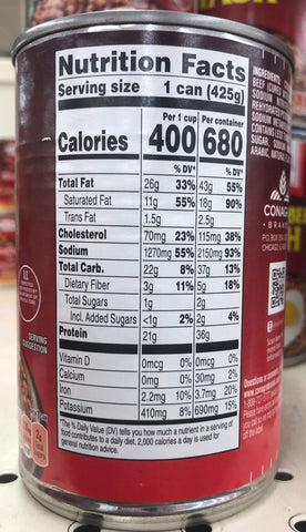 6 Cans of Libby Corned Beef Hash Sandwich Meat, 14 oz