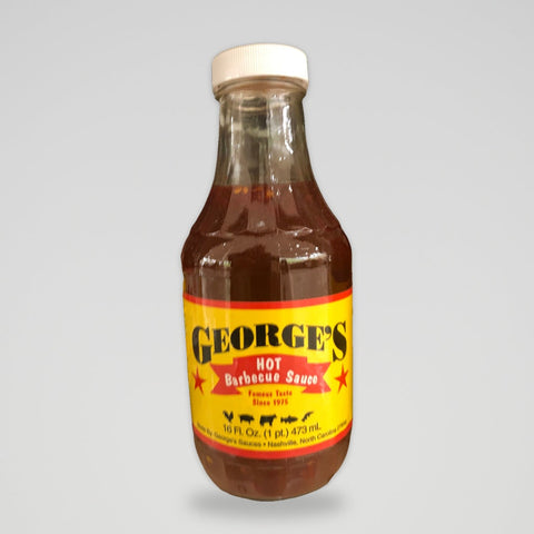 George's Hot Barbecue Sauce, 16 oz