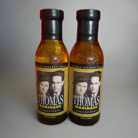 2 BOTTLES Thomas Gourmet Foods Marinade 14 oz Sauce Fish Chicken