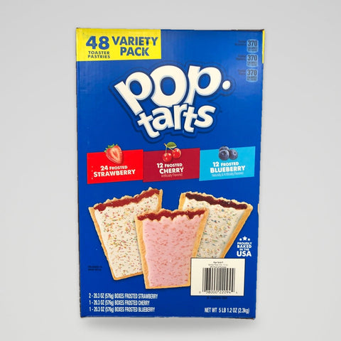 48 ct Kellogg's Pop-Tarts Frosted Variety: Strawberry, Blueberry, Cherry