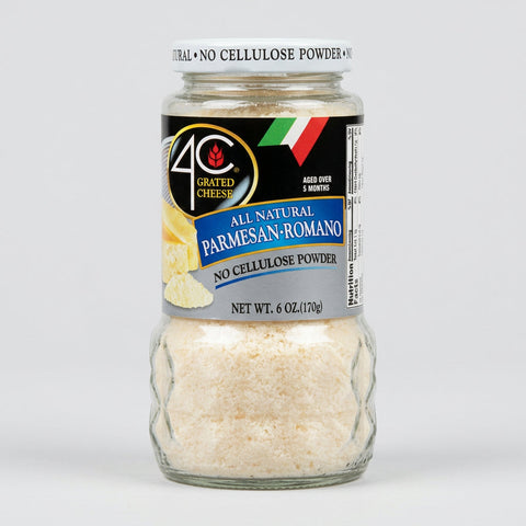 4C 100% Natural Parmesan Romano Cheese 6 oz. Jar Spaghetti Alfredo
