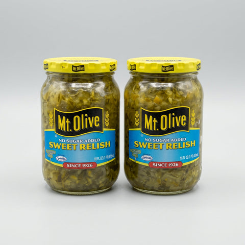 2 Jars of Mount Olive Pickle Sweet Relish, 16 oz