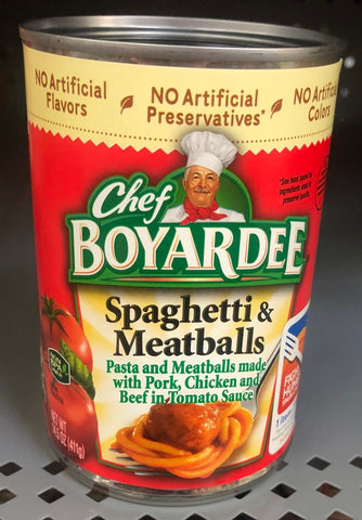 16 Chef Boyardee Spaghetti and Meatballs 15 oz Cans Pasta Sauce