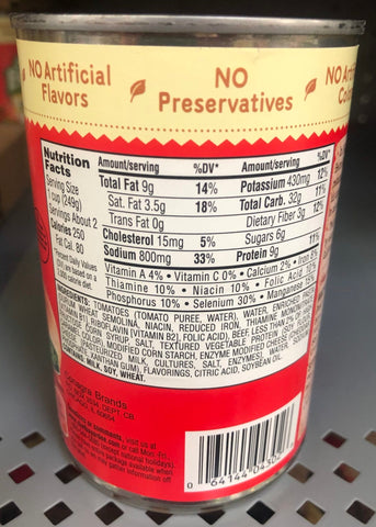 16 Chef Boyardee Beefaroni 15 oz Cans