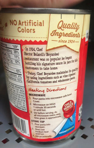 16 Chef Boyardee Mini ABCs and 123s w/ Meatballs 15 oz Cans Pasta