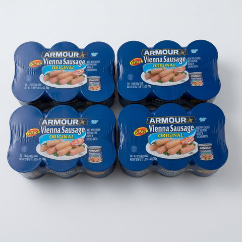 Armour Vienna Sausage Regular 2 Cans Meat Shelf Stable Wiener
