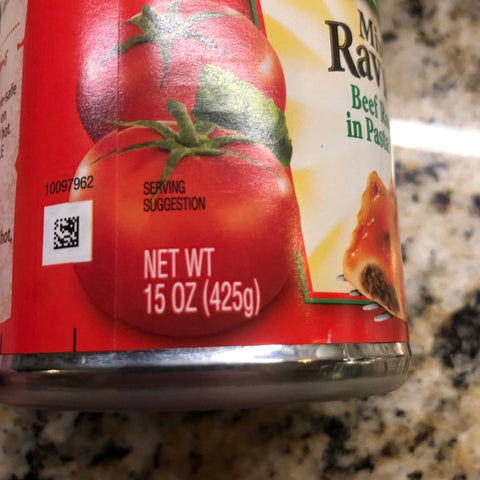 16 Chef Boyardee Mini Ravioli 15 oz Cans Pasta Tomato Sauce