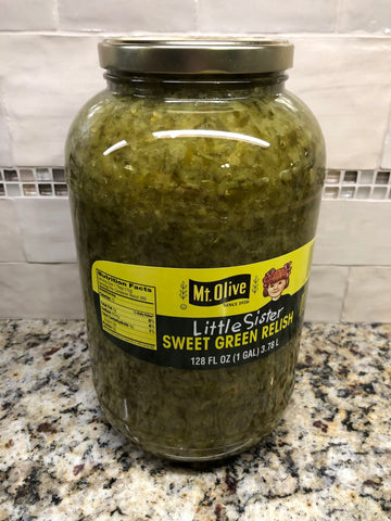 1 Gallon Mt. Olive Little Sister Sweet Green Pickle Relish