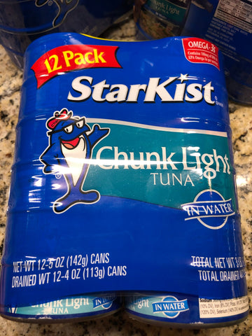 36 CANS StarKist Chunk Light Tuna in Water 5 oz Can