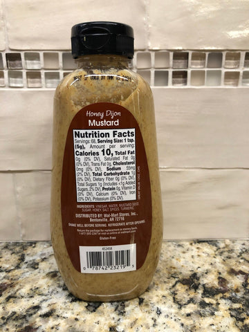 Great Value Squeeze Bottle Honey Dijon Mustard, 12 oz