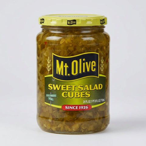 Mount Olive Sweet Salad Cubes Relish 24 oz
