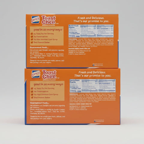 80 packs Toastchee Lance Sandwich Crackers Cheese Peanut Butter NABS