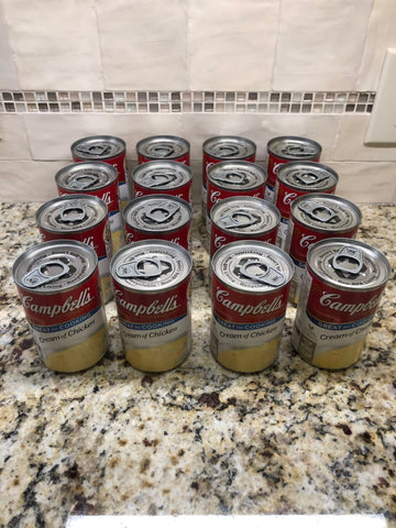 16 Campbell's Condensed Cream of Chicken Soup 10.75 oz Cans