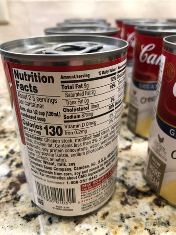 16 Campbell's Condensed Cream of Chicken Soup 10.75 oz Cans