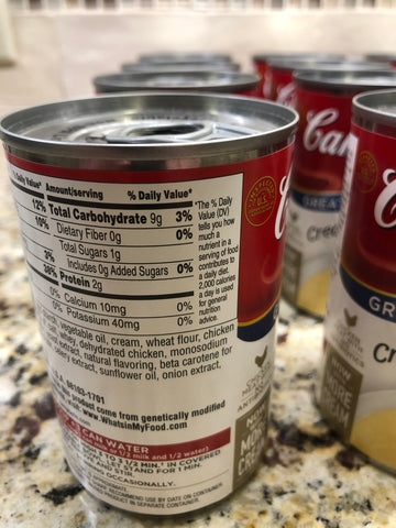 16 Campbell's Condensed Cream of Chicken Soup 10.75 oz Cans